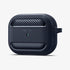 ACS05482 - Apple AirPods Pro 2 Case Rugged Armor in matte black showing the front